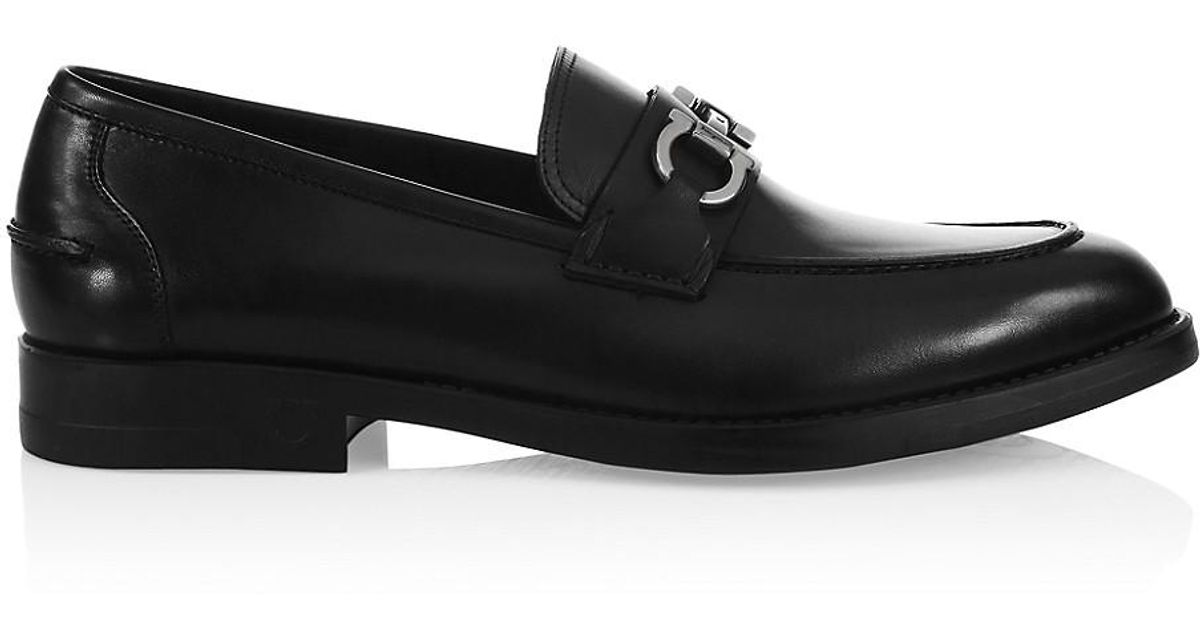 asten gancini bit leather loafers