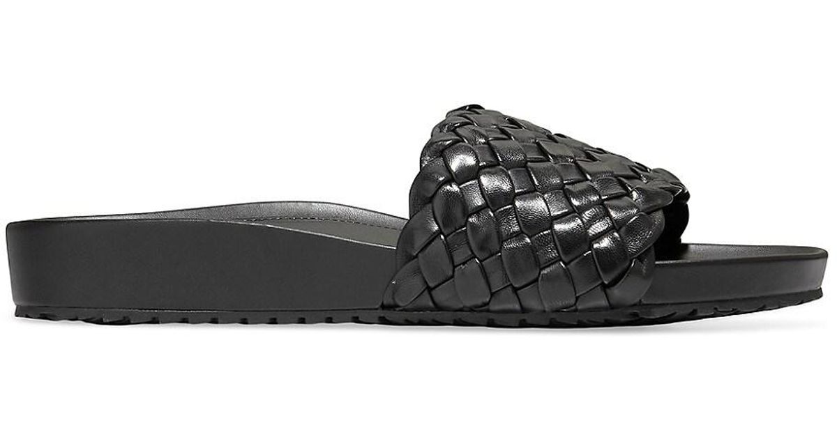 Cole Haan Mojave Leather Slide Sandals in Black Lyst