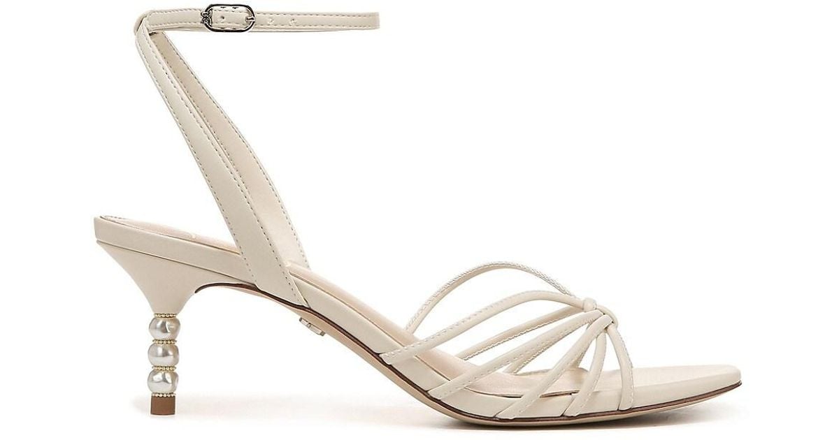 Sam Edelman Philippa Pearlheel Sandals in White Lyst