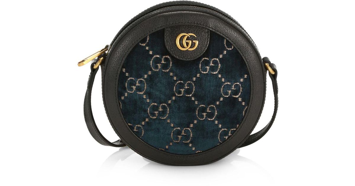 Gucci GG Velvet Round Shoulder Bag in 
