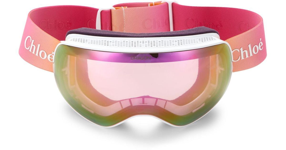 Chloé Chloe X Dragon Cassidy 73mm Ski Goggles in Rainbow (Pink) Lyst