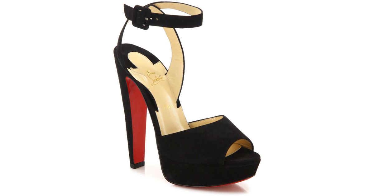 louboutin ankle strap pumps