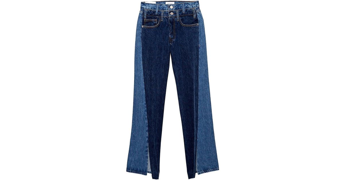FRAME Denim Le Jane Atelier Twisted Seam High-rise Straight-leg Jeans ...
