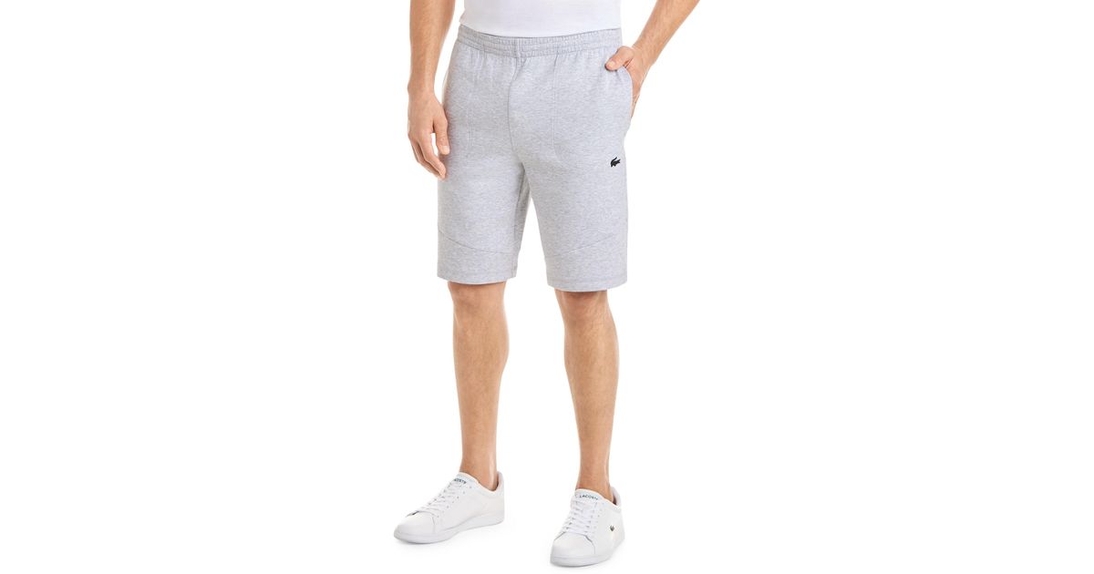 mens lacoste sweat shorts