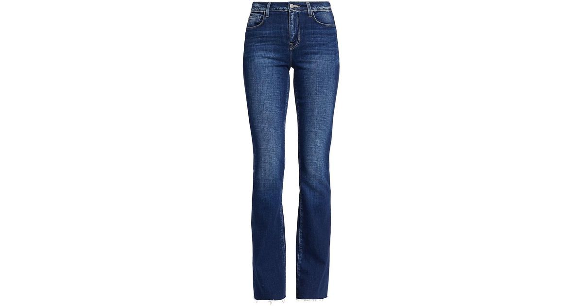 L'Agence Ruth High-rise Straight-leg Jeans in Blue | Lyst
