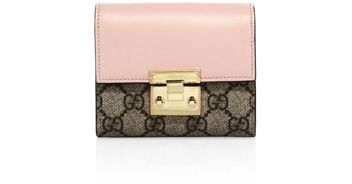 Gucci Padlock Gg Supreme Leather French 