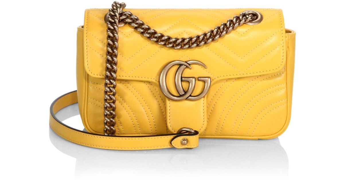gucci marmont yellow