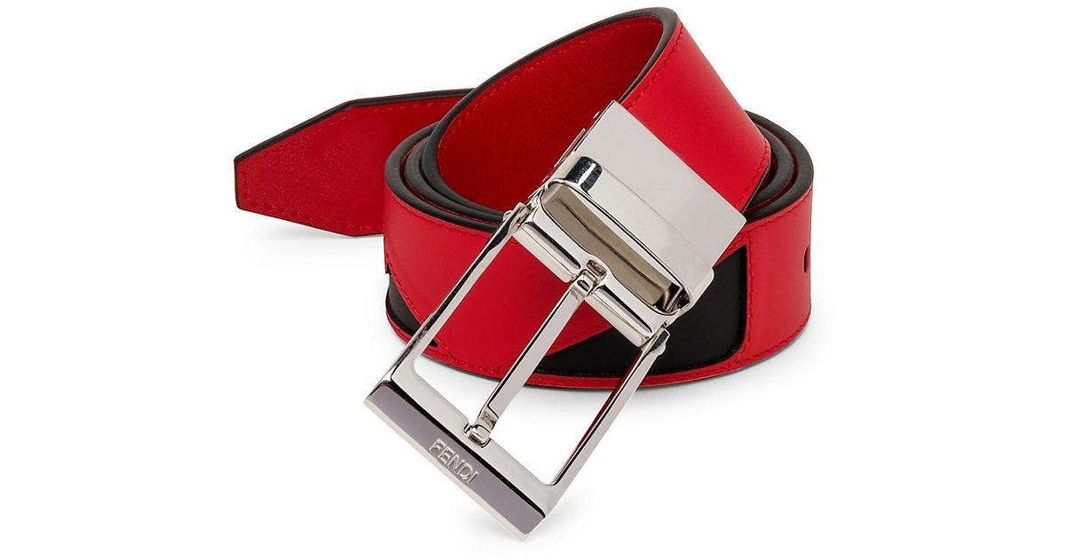 red and black fendi belt