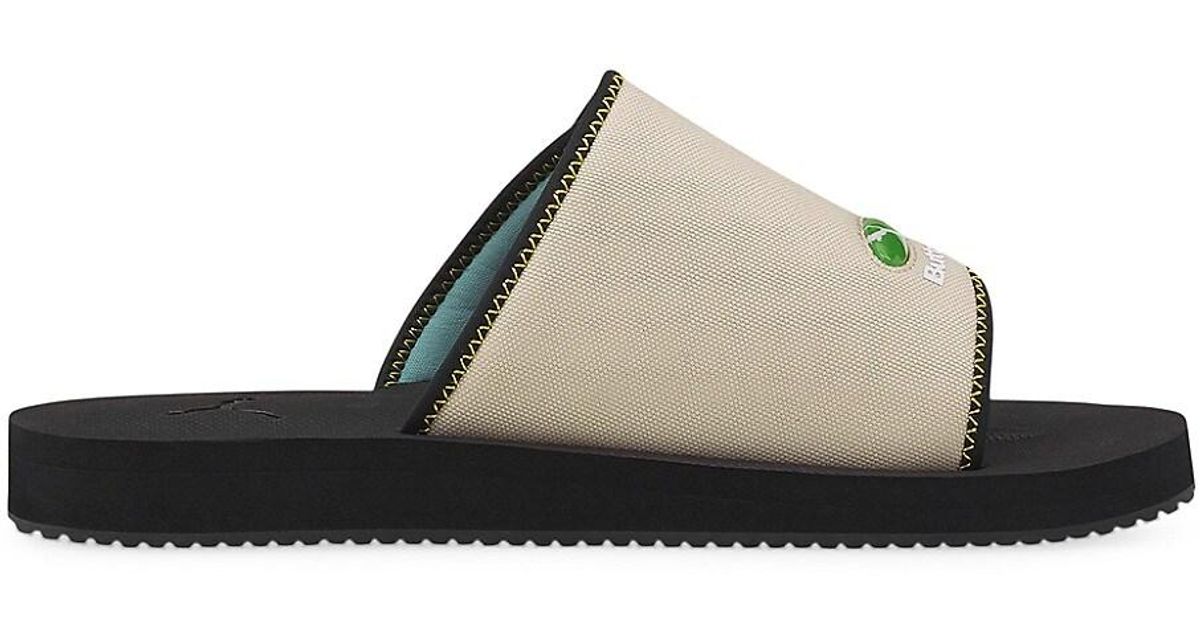 PUMA Wilo Butter Goods Slip-on Sandals in Black Blue (Black) for Men | Lyst