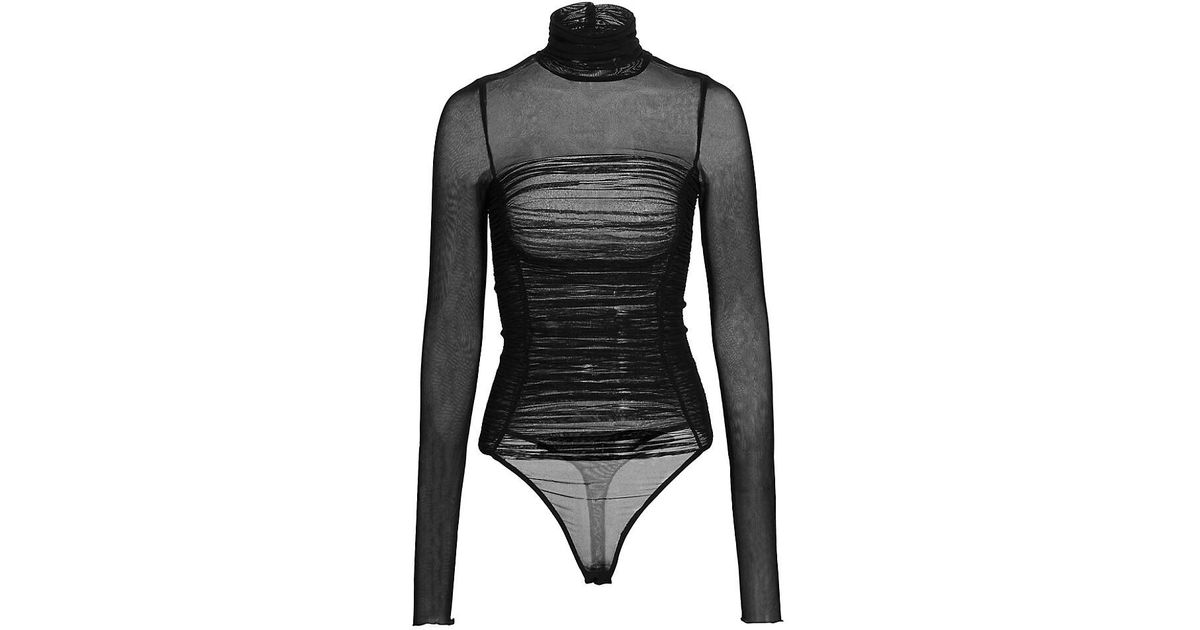 Free People Synthetic Under It All Mesh Bodysuit in Black Lyst