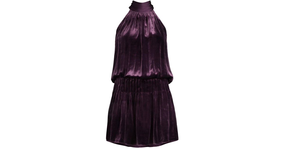 ramy brook paige velvet dress