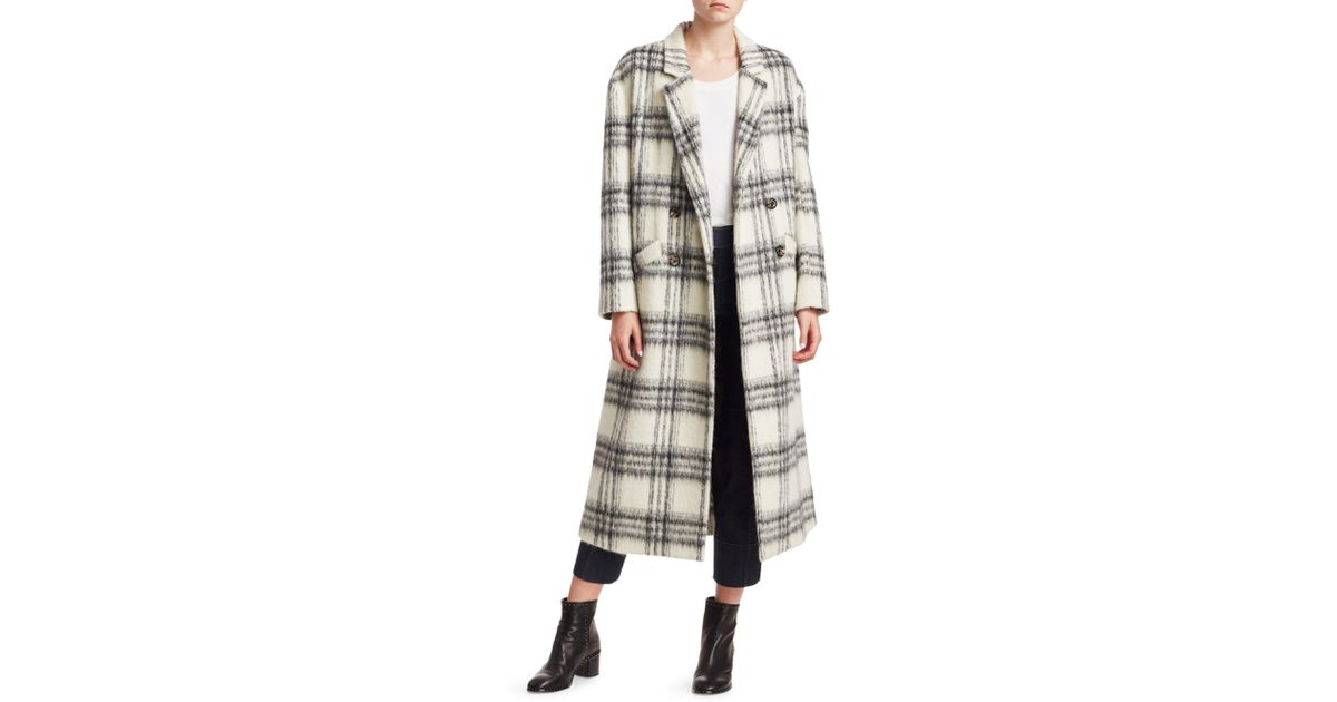wool blend boxy coat
