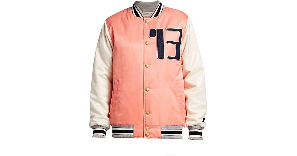 pink starter jacket