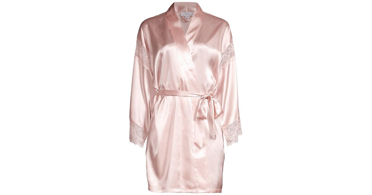 In Bloom Eliza Satin Robe in Shell Pink (Pink) Lyst