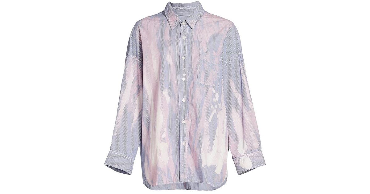 bleached striped shirt