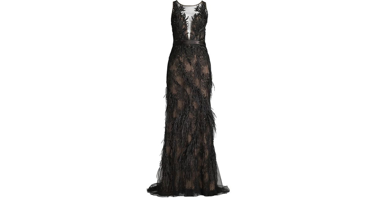 basix feather gown
