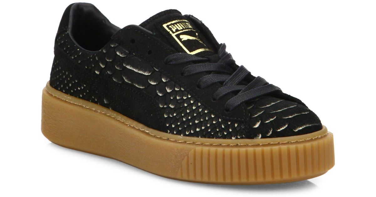 puma snakeskin sneakers
