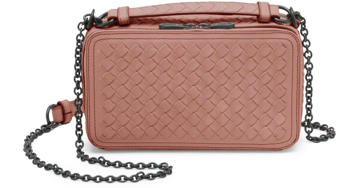 Bottega Veneta Leather Camera Bag in Rose (Pink) - Lyst