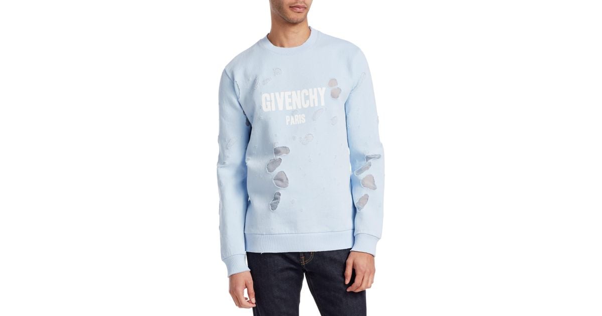 Givenchy Distressed Cotton Sweater in 