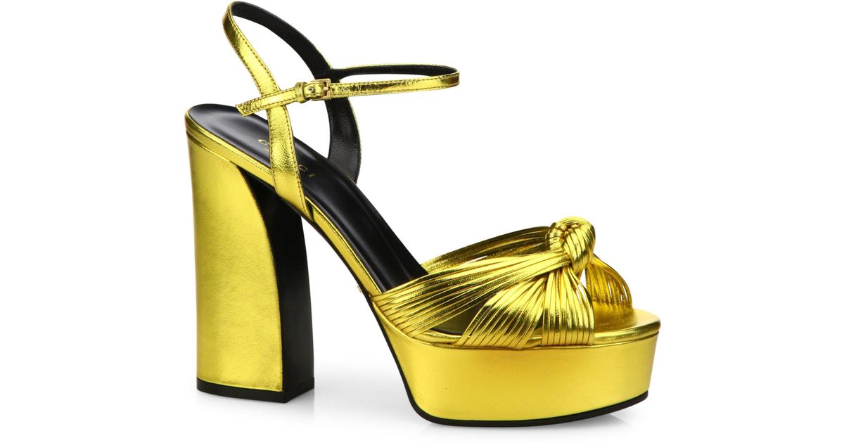 gucci allie knotted sandals