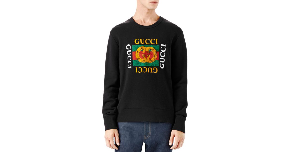 black gucci crewneck