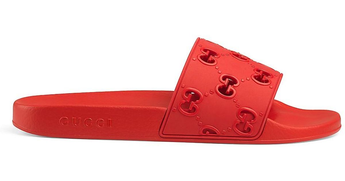 men's rubber gg slide sandal