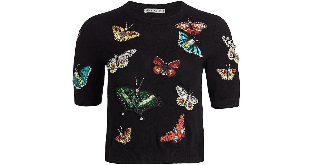 Ciara Butterfly Embroidered Sweater 