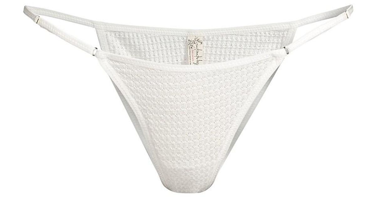 Free People One Of The Girls String Bikini Brief In White Lyst