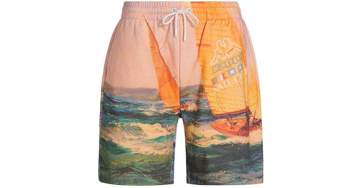 Kappa Kandon Graphic Shorts in Yellow for Men | Lyst