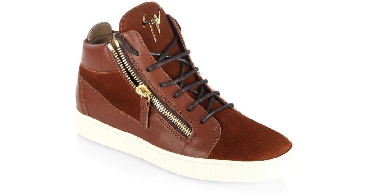 giuseppe zanotti red sneakers