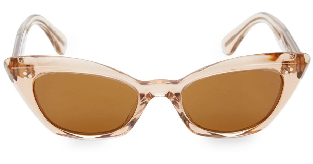 Oliver Peoples Bianka 59mm Cat Eye Sunglasses in Pink - Lyst