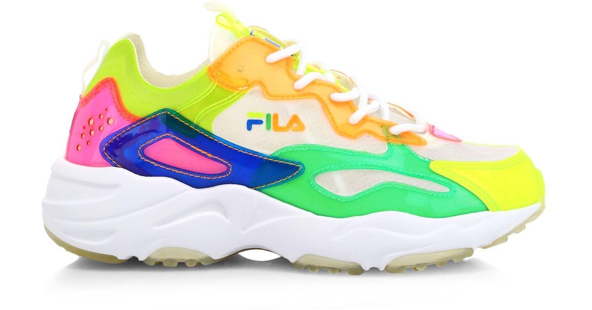 fila shoes neon