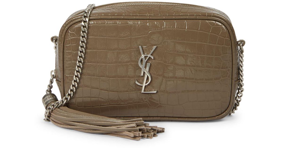 ysl lou camera bag crocodile