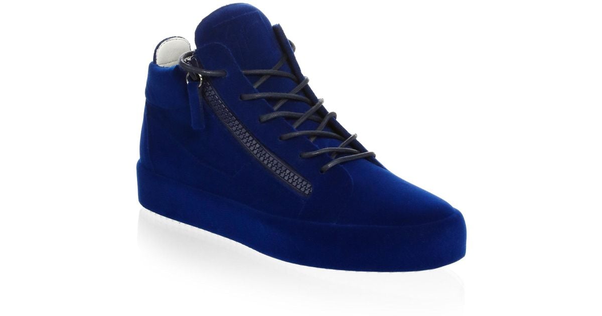 zanotti blue sneakers