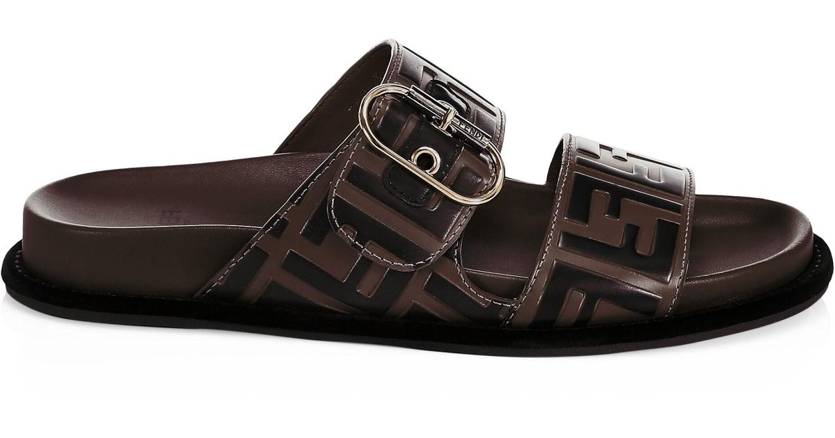 fendi 2 strap slides