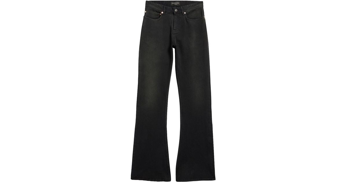 Balenciaga Bootcut Jeans in Black | Lyst