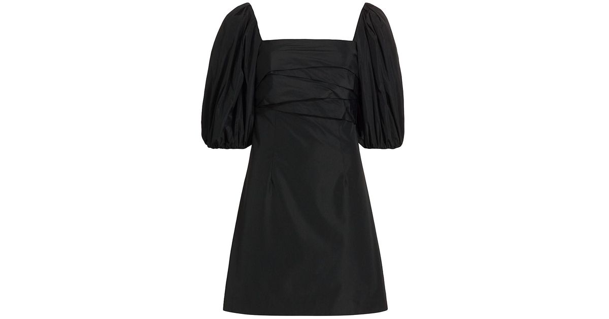 Marella Estate Lawia Puff-sleeve Minidress in Black | Lyst