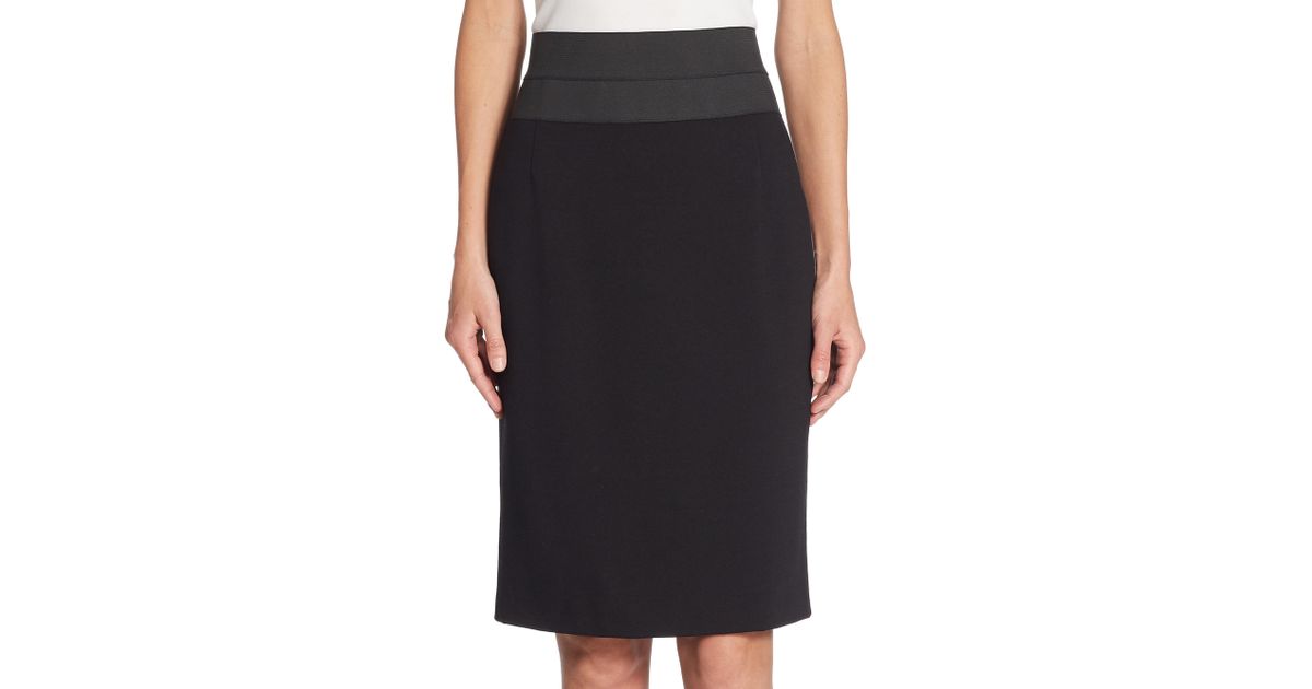Akris Punto Synthetic Elements High-waist Pencil Skirt in Black - Lyst