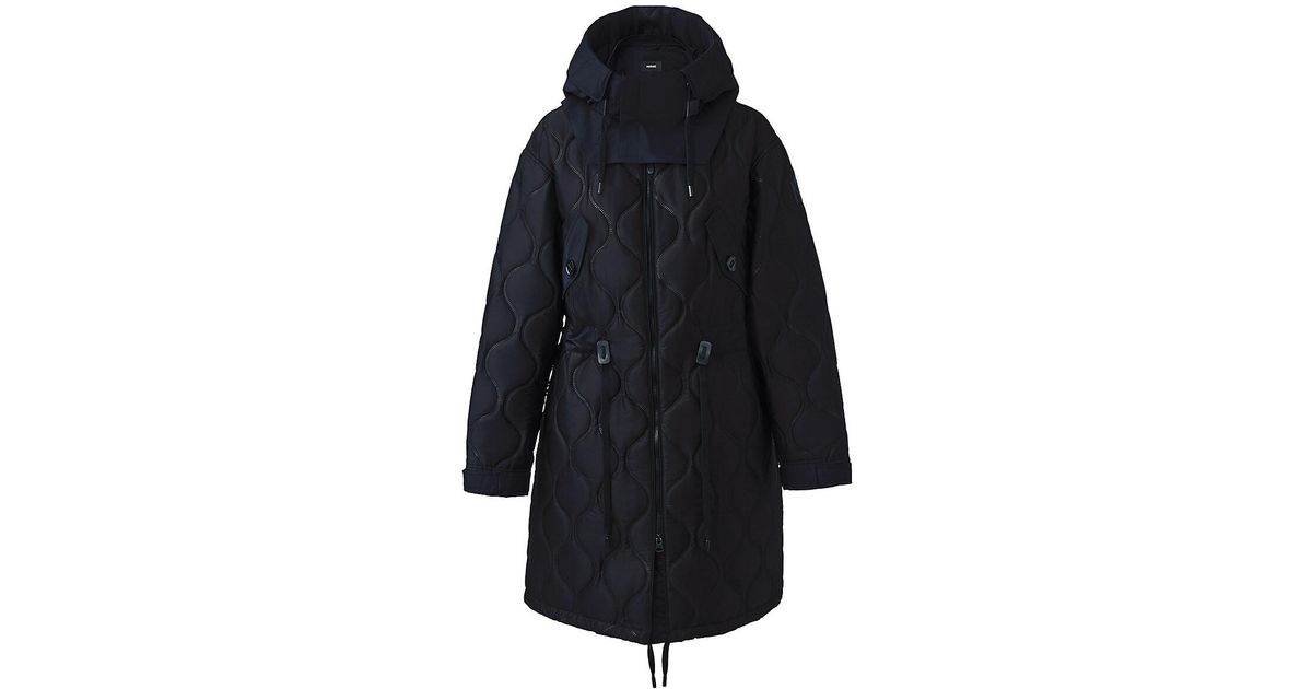 Mackage Kula Quilted Parka Jacket in Blue | Lyst