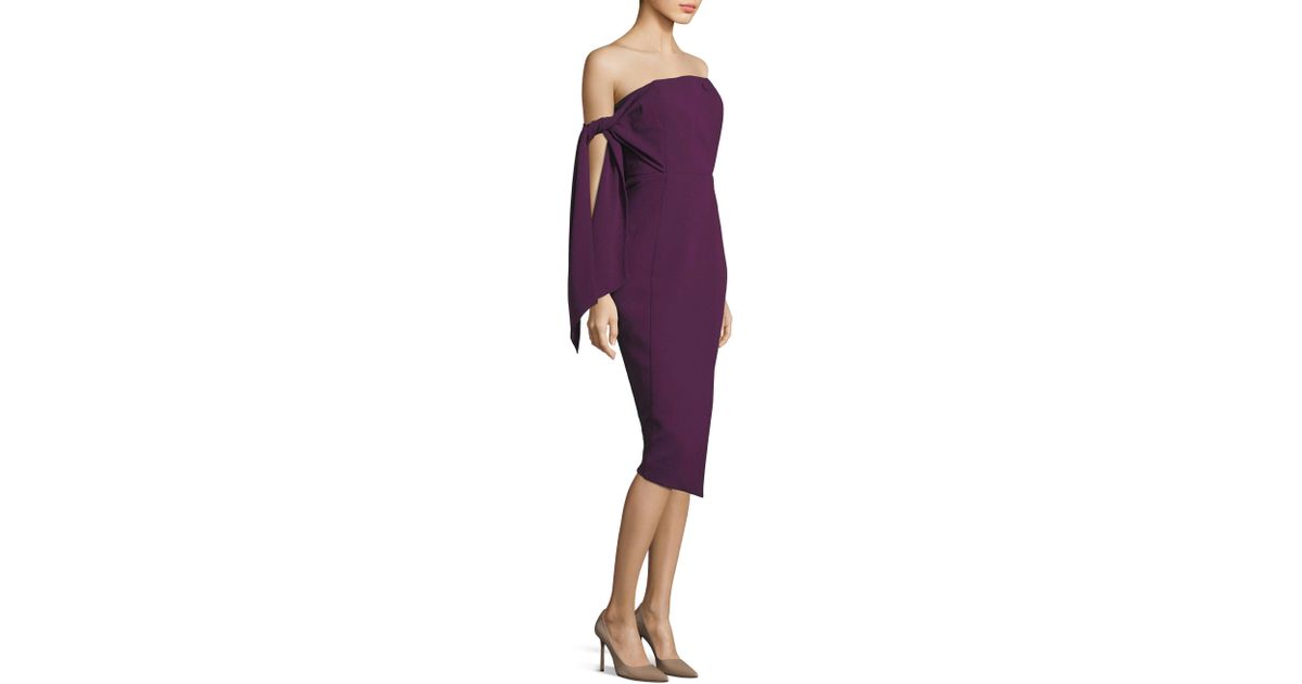 misha collection romi structured midi dress