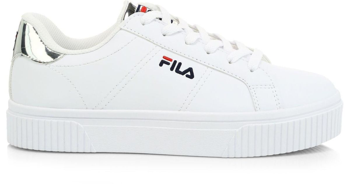 Fila Panache Leather Sneakers in White - Lyst