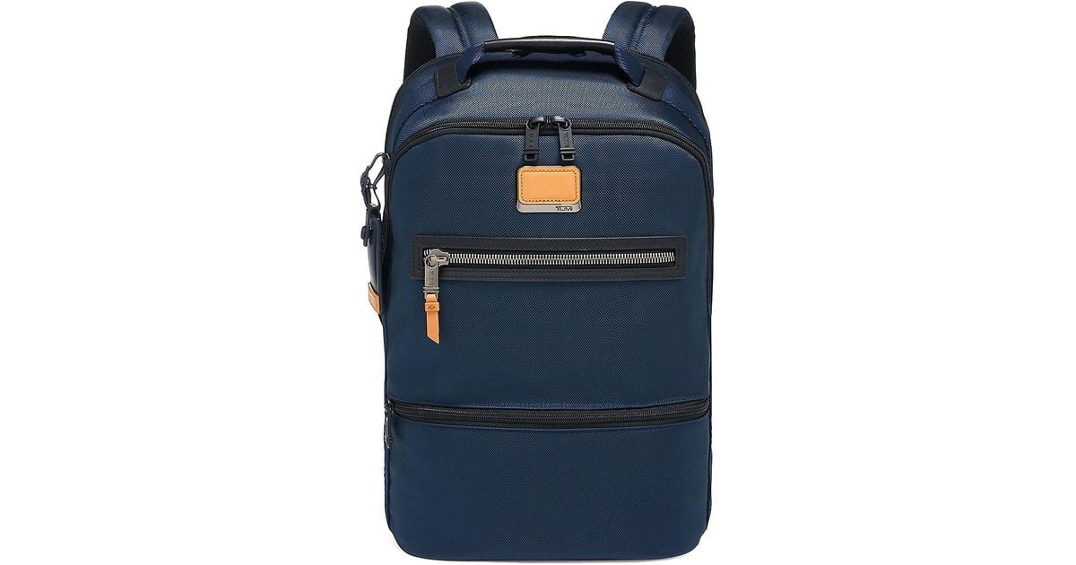Tumi Synthetic Alpha Bravo Essential Backpack in Navy (Blue) for Men - Lyst