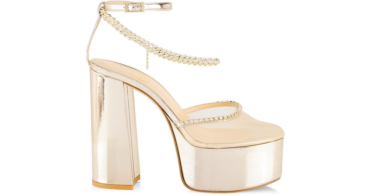 Nalebe Reflections Stellar 130mm Crystal-embellished Patent Leather ...