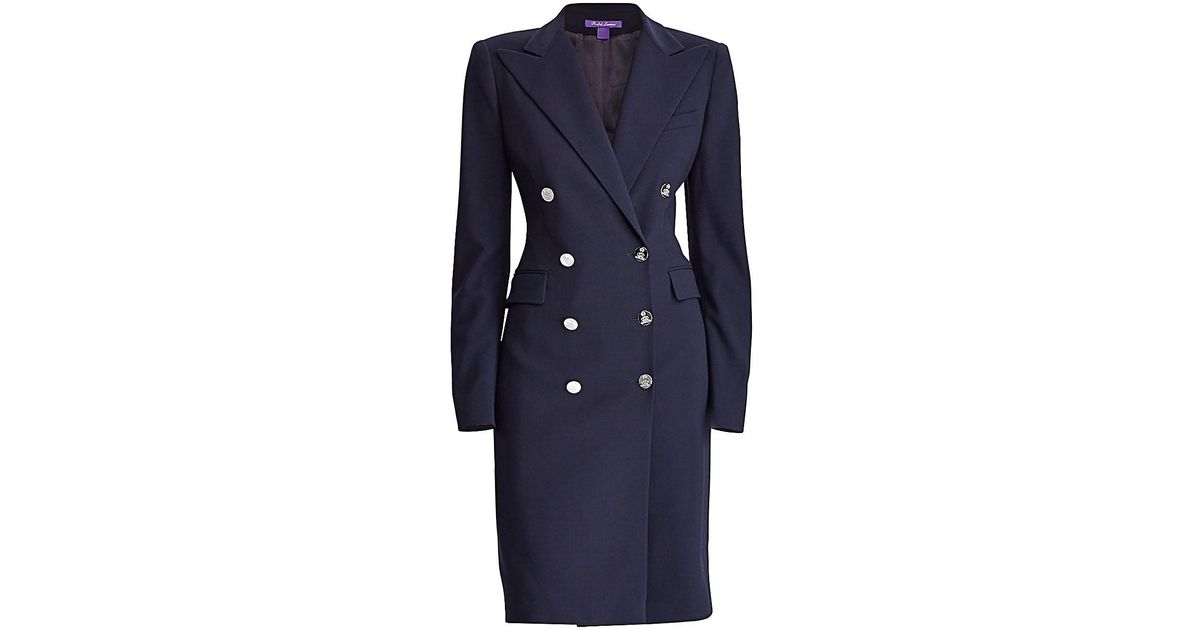 navy coat dress