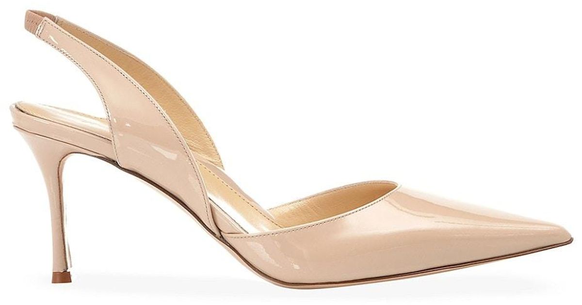 Marion Parke Eleanor 70 Simple Slingback in Natural | Lyst