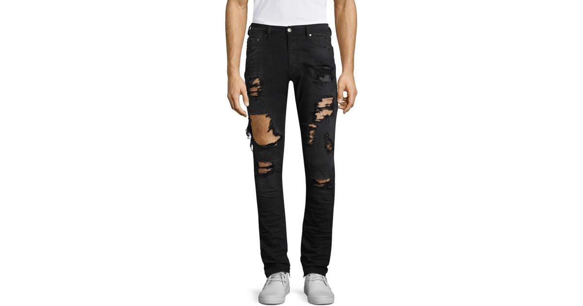 diesel tepphar distressed jeans