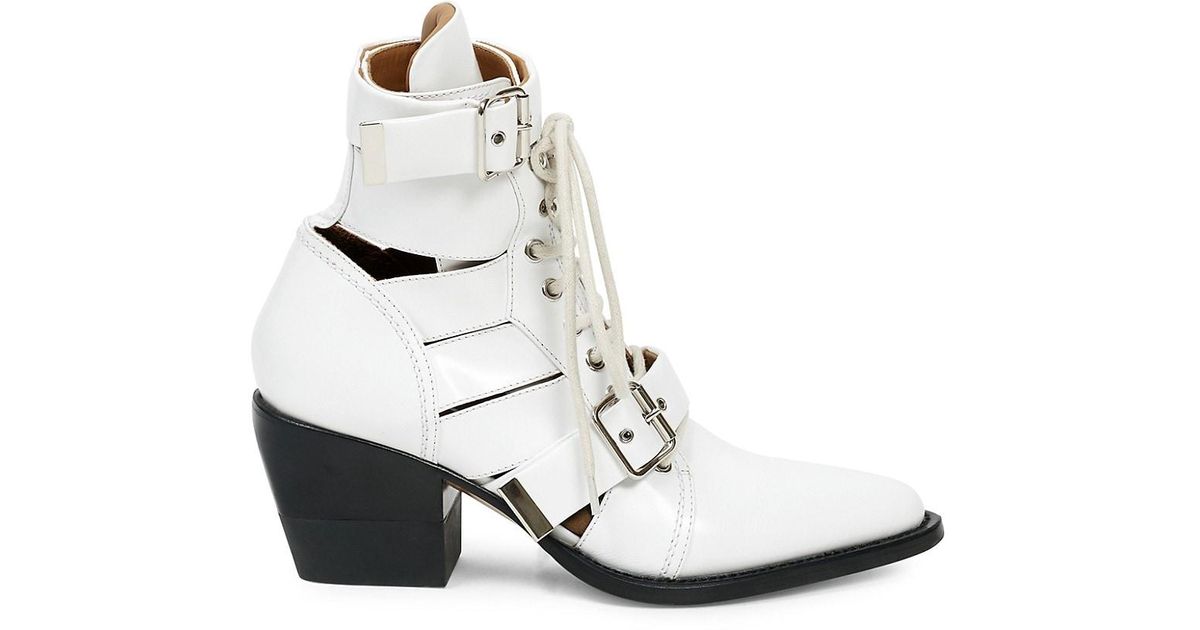 chloé rylee buckle boots