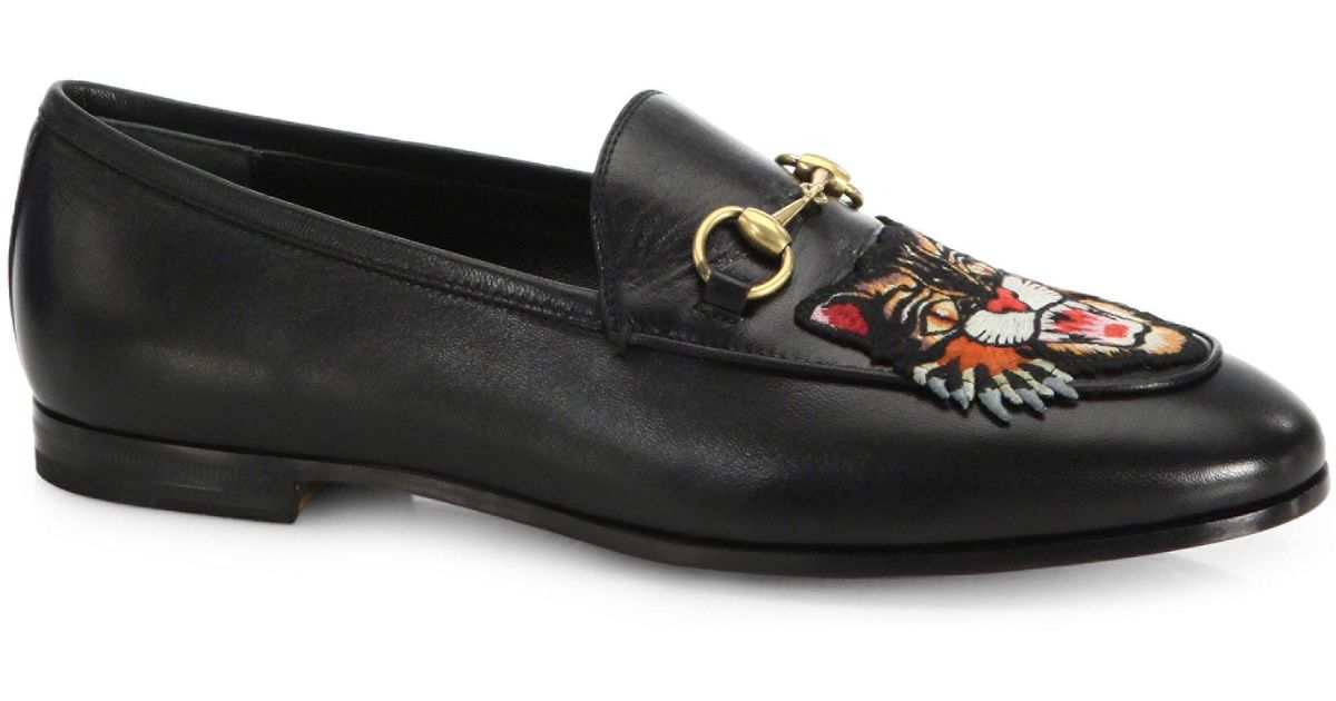 gucci cat loafers