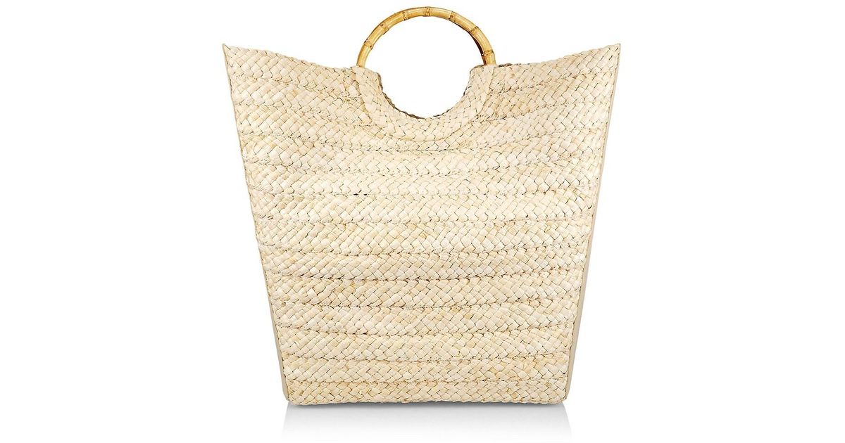 Cult Gaia Jerrica Straw Tote Bag in Natural Lyst