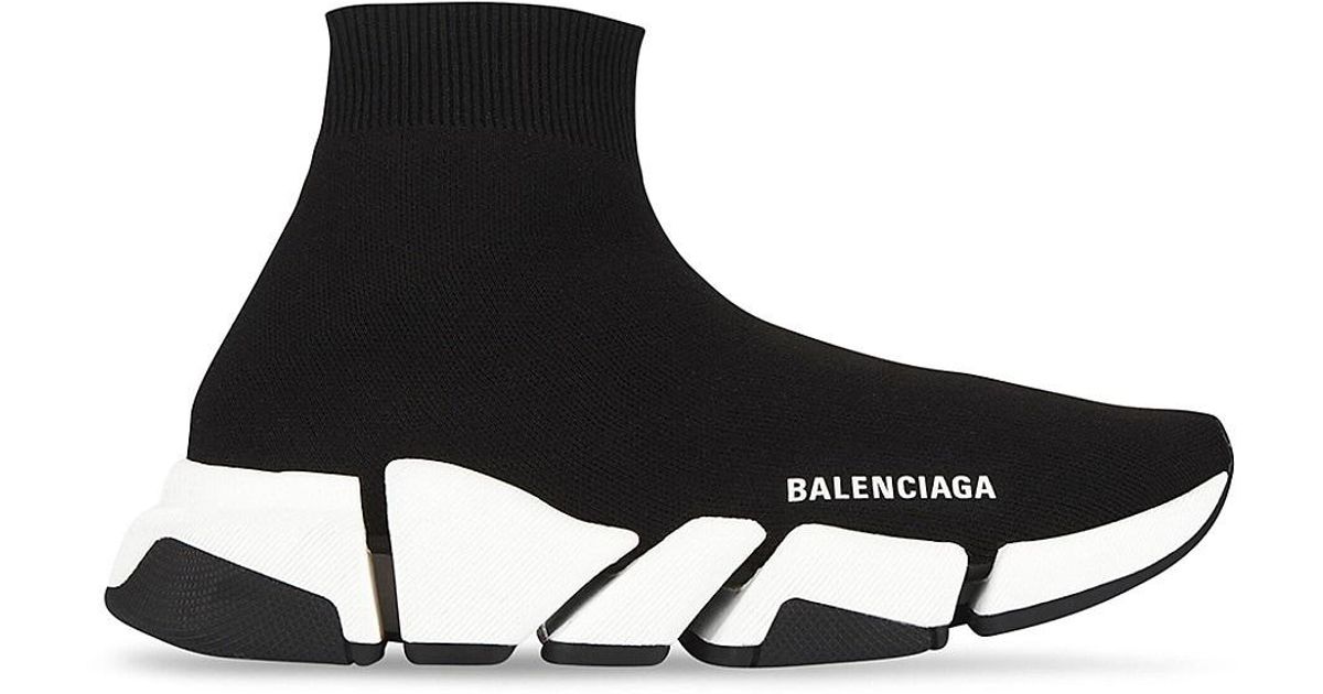 Balenciaga Speed 2.0 Recycled Knit Sneaker in Black for Men | Lyst